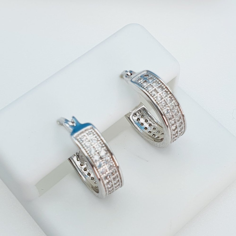 "925 Sterling Silver Cubic Zirconia Earrings, U19254881